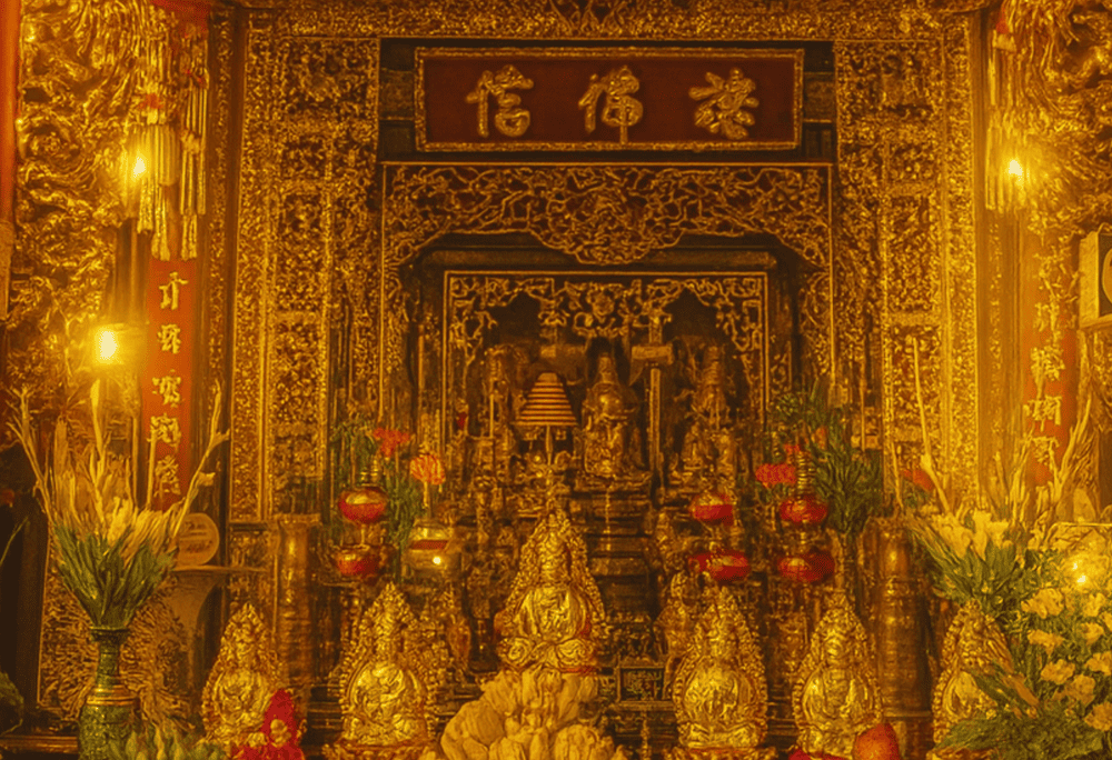 Adorned with intricate altars and revered artifacts, the Upper House embodies spiritual wisdom